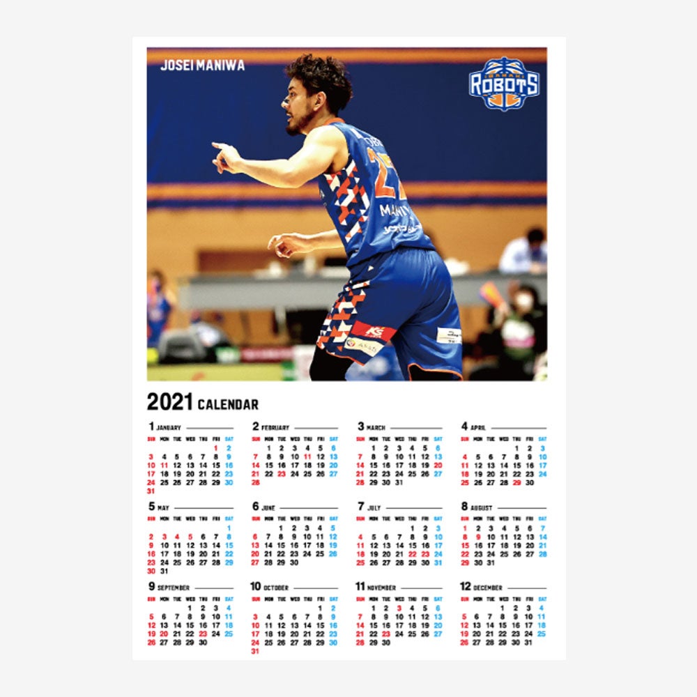 2021年選手別アクリルカレンダー（福袋限定）