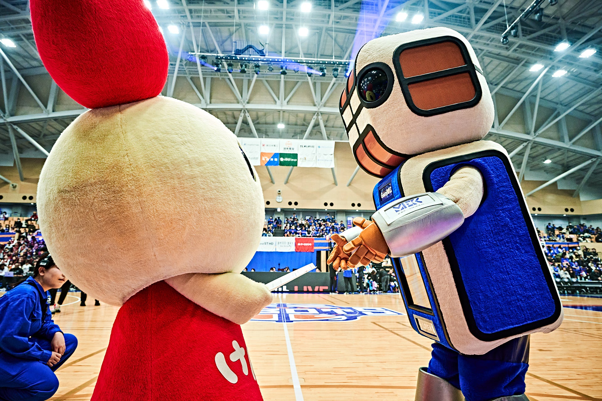 ロボスケ「献血大使」任命式01